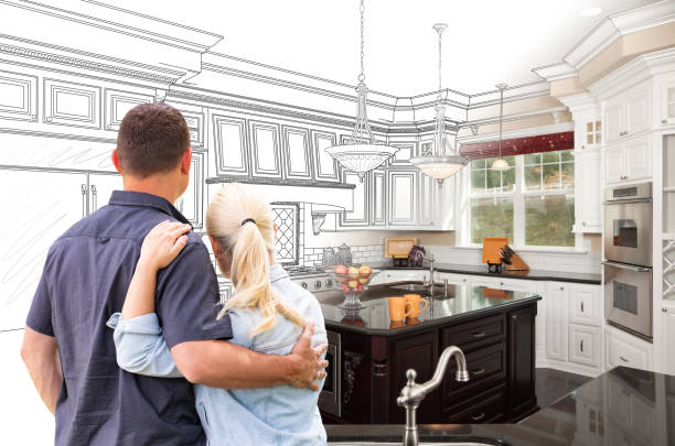 Professional Kitchen Island Installation technician working in Pipersville, PA